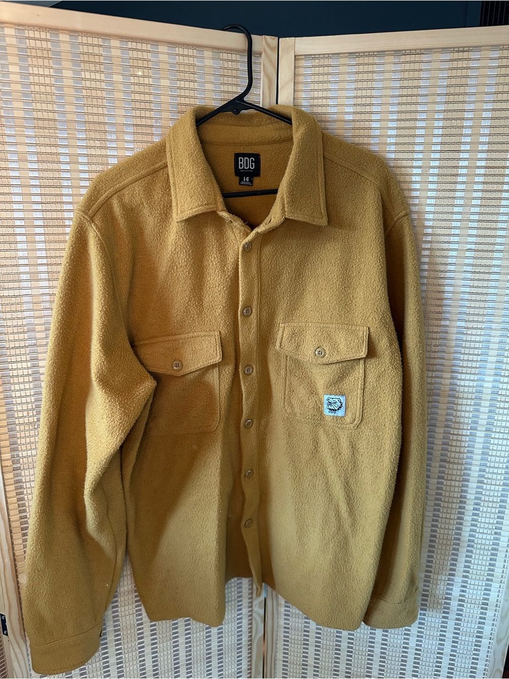 BDG / Urban Outfitters Gold Fleece Button-Up Shirt